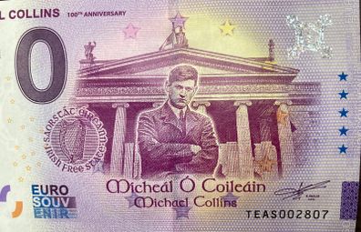 Michael Collins - 100th Anniversary Zero Euro Note
