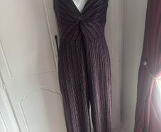 New look wide leg glitter jumpsuit size UK16 EU44 Postage included