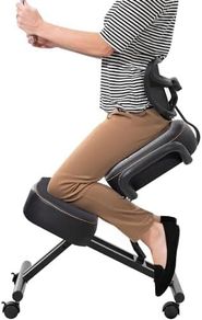 DRAGONN DN-CH Kneeling Chair, Metal, Black, One Size Fits All