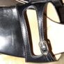 Vintage Gucci Black Leather Buckle Heel Image 9