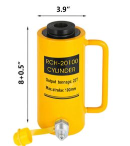 Hollow Plunger Hydraulic Cylinder Jack Single Acting Ram Cylinder 100mm Heavy Duty Lifting Tool