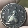 1739 Farthing George II Image 2