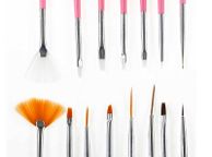 main image for ad 15pcs Professional Nail Art Brushes Set - PINK