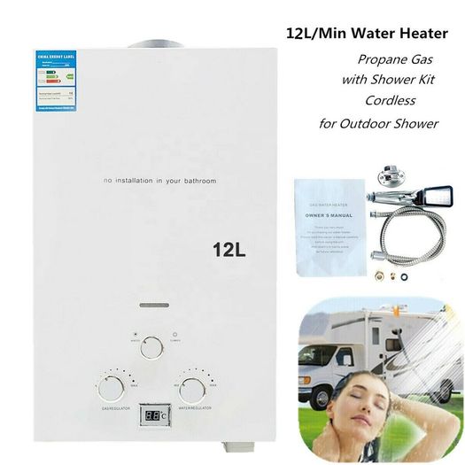 12L Portable LPG Propane Gas Hot Water Heater Tankless Instant Boiler AVAILABLE FOR COLLECTION