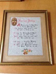 Framed Marriage Blessing
