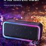 2022 RGB Lights Bluetooth Speaker, 10W Small Portable Wireless Bluetooth Speaker w/HD Stereo, IPX5 Waterproof, 18H Playtime, Mic, TF Card, Mini Speakers for Home Garden Party Camping Travel (FREE POSTAGE) Image 4