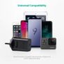 Quick Charge 3.0 USB Wall Charger, Fast Charging Portable Travel Adapter for Galaxy S8, iPhone XS/XR/XS Max, iPad, HTC, and More - Black Image 6