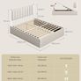 King Hydraulic Lift Ottoman Storage Bed Image 6