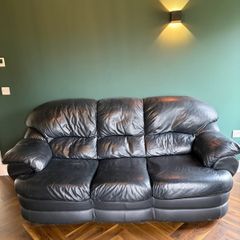 Black Leather 3 piece