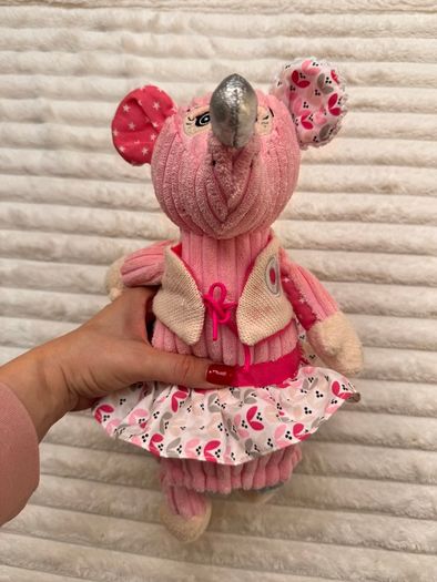 Plush Deglingos The Mouse Original Poppies approx. 29 cm. Used Please see photos