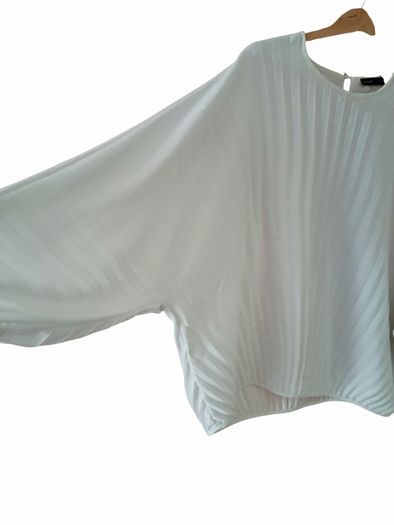 Autograph pleated batwing top