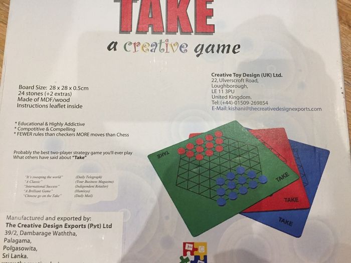 Take A Creative Game