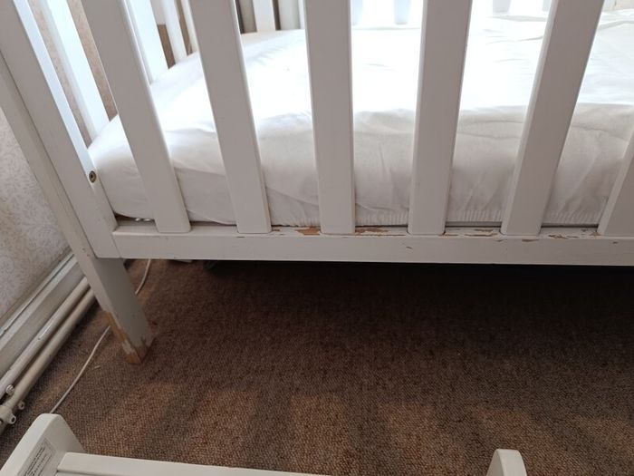 baby cot with changing table