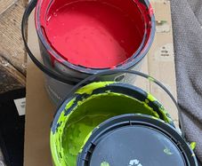 Green Red Yellow Paint