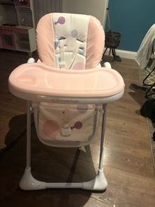 Kinderkraft highchair pink