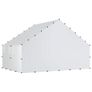 Chicken Coop with Roof Silver 300 x 200 x 190 cm Image 4