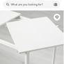 white extendable table and 4 chairs Image 5