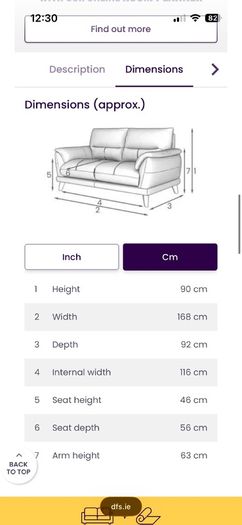 Sofa Dfs  Fargo