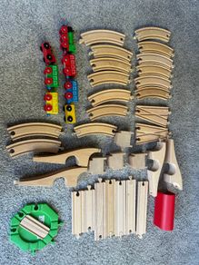Wooden train set