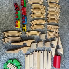 Wooden train set
