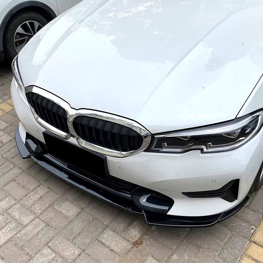 For BMW 3 Series G20 G21 320i 325i 2019-2022 Car Front Bumper Splitter Chin Lip Spoiler Diffuser Guard Body Kit Tuning Protector