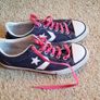 Girls Navy Converse Like New Image 2