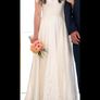 Custom made silk wedding dress Image 2