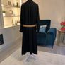 Brand New Ladies Black Shirt Dress with Gold Buttons and Brown Belt. Size UK 24 / EU 52 Image 6
