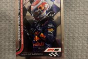 Max Verstappen F1 Topps Chrome card