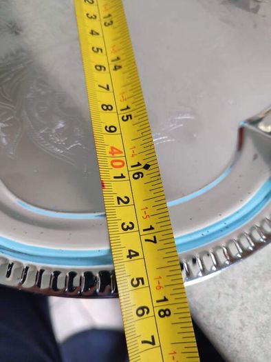 Reflective Serving Oval  SILVER Tray Engraved.