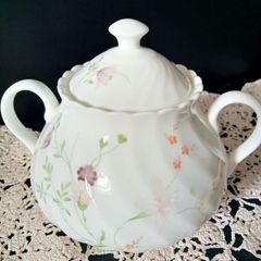 Wedgwood "Campion" Lidded Sugar Bowl