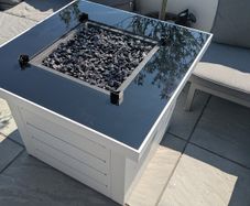 Patio heater table