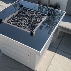 Patio heater table