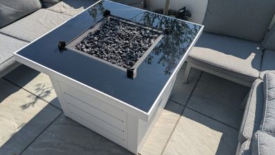 Patio heater table