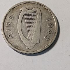 Irish Silver Florin 1940