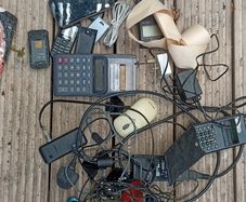 lot of old phones