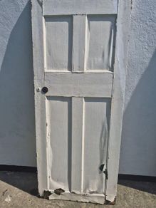 Original 1920s Four-Panel Timber Door