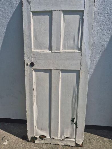 Original 1920s Four-Panel Timber Door