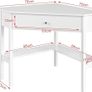 Corner desk orner Console table Corner Desk Office Desk Dressing table Image 2