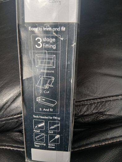 3ft White Blackout Roller Blind - Brand New