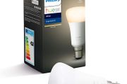 Philips Hue White Single Smart Bulb LED [B22 Bayonet Cap OR E27] with Bluetooth, Works with Alexa and Google Assistant [Energy Class A+]
