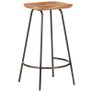 Bar Stools 4 pcs Solid Acacia Wood Image 2