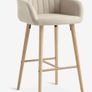 4 beige dining chairs and 2 counter stools Image 5