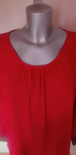 Wallis red long sleeve embroidered beaded blouse for women size UK18 EU46 Perfect condition  Postage included