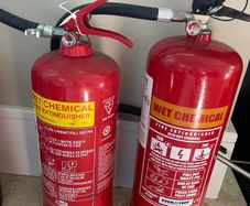 As New - 2 x Wet Chemical Fire Extinguishers - Can Deliver