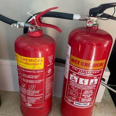 As New - 2 x Wet Chemical Fire Extinguishers - Can Deliver