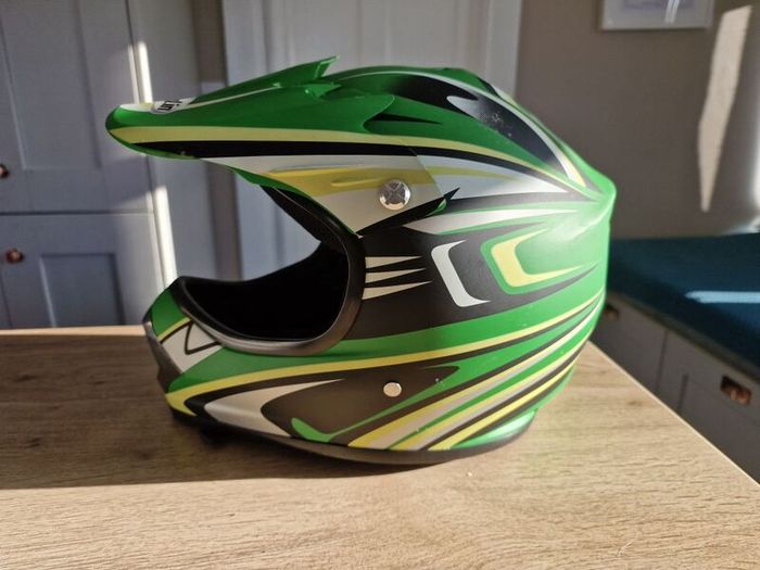 MX helmet full face green size Youth XL