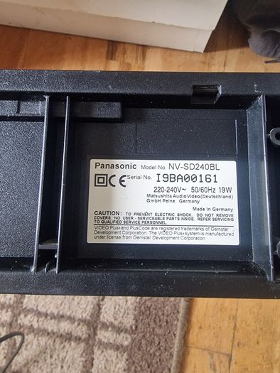 VhsVideo Panasonic Nv-sd240bl