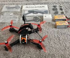 Armattan Japalura 4 inch quadcopter with spare parts and two batteries