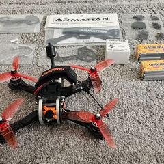 Armattan Japalura 4 inch quadcopter with spare parts and two batteries